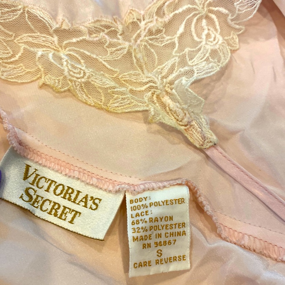 VINTAGE Victoria’s Secret Satin Lace Teddy Size Small